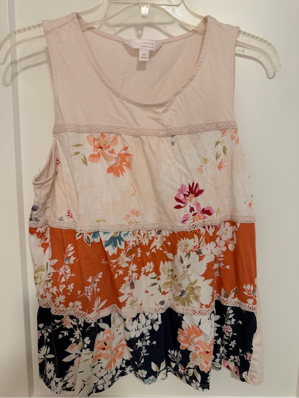 Floral Tiered Tank Top